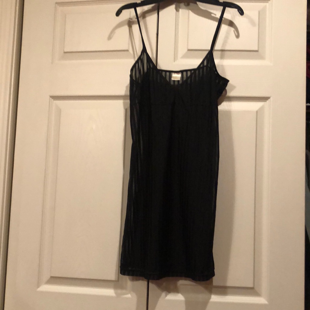 Black Shear Chemise Size 6